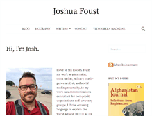 Tablet Screenshot of joshuafoust.com